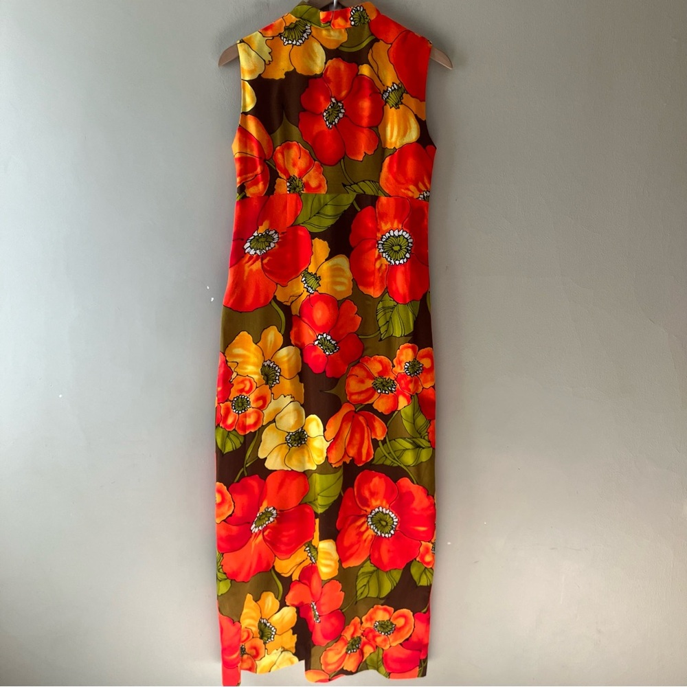 VINTAGE Hawaiian Floral Maxi Dress - Picture 3 of 8